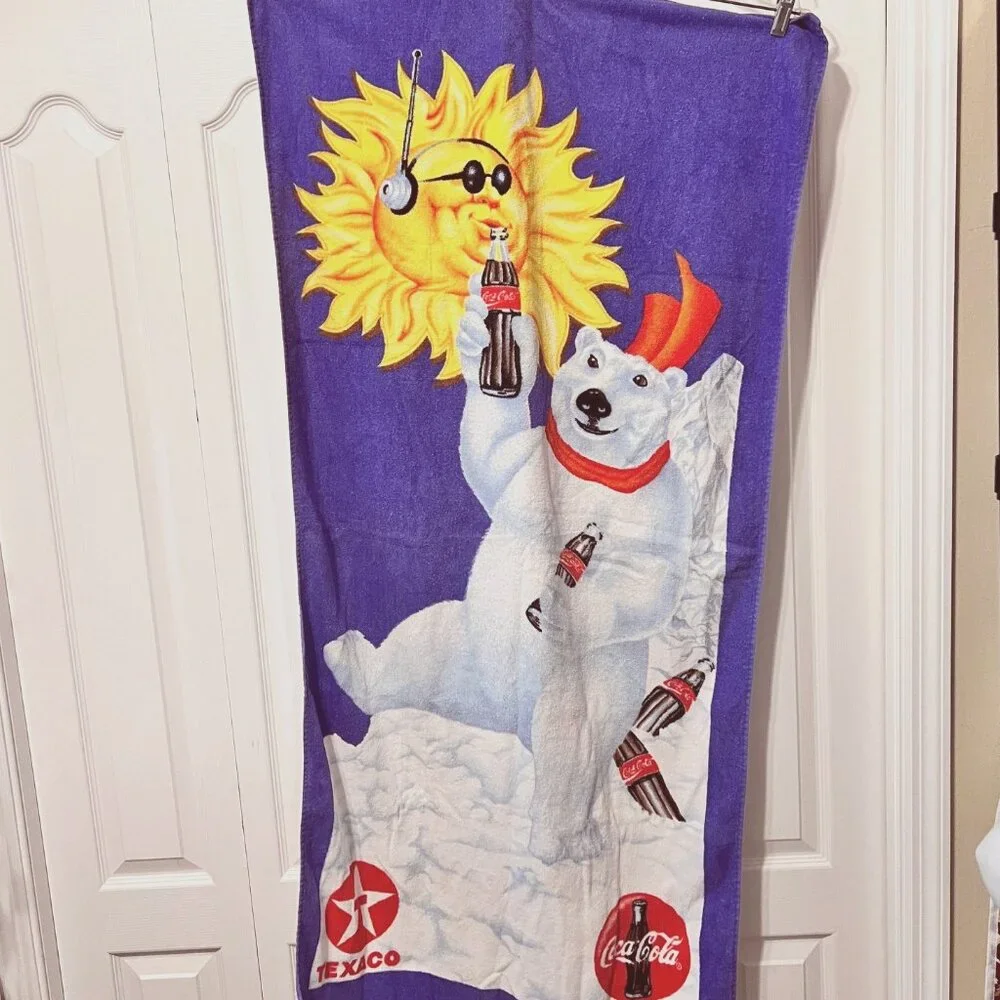 Texaco Oil Vintage Beach Towels-Polar Bear, Sunshine, Coke a Cola-28